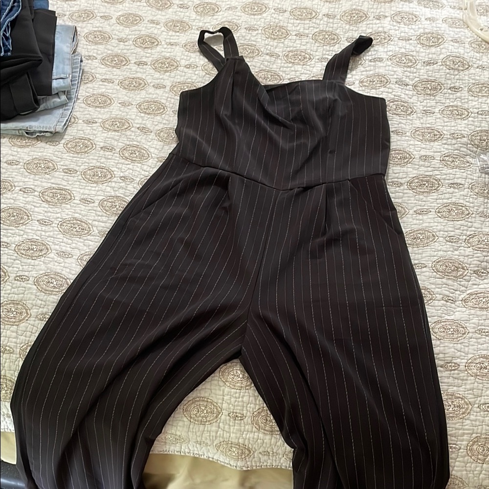 Gypsies & Moondust Black Ribbed Jumpsuit